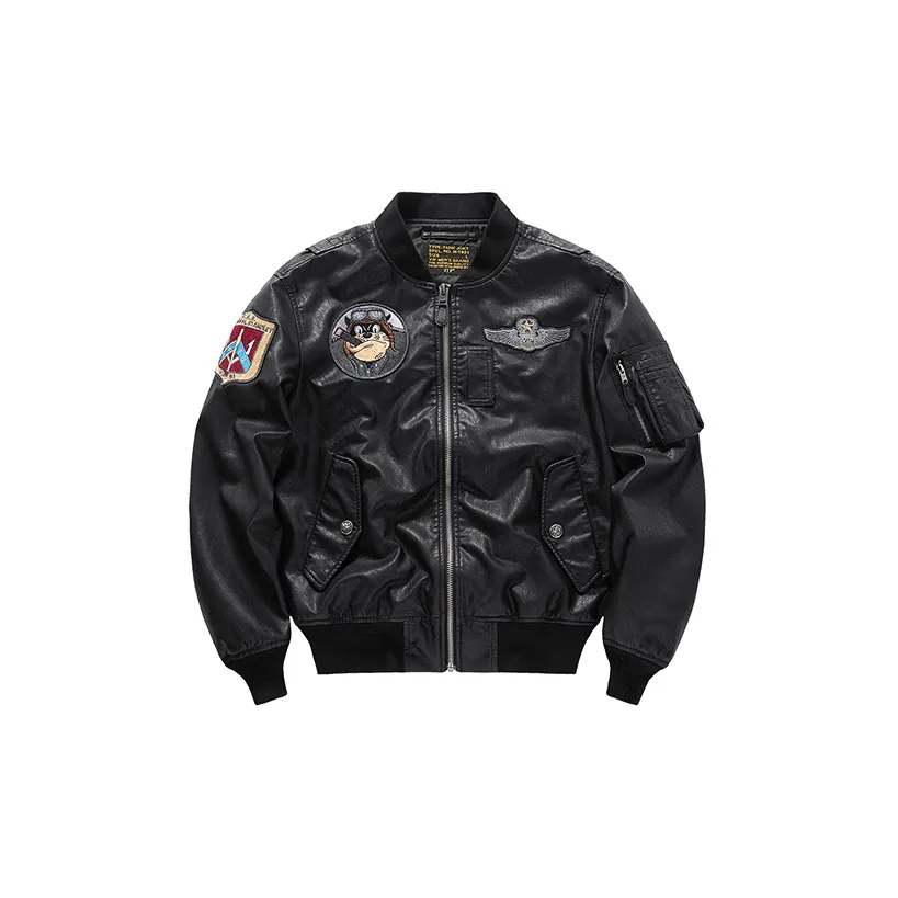 VIP Leather Jackets Men Black