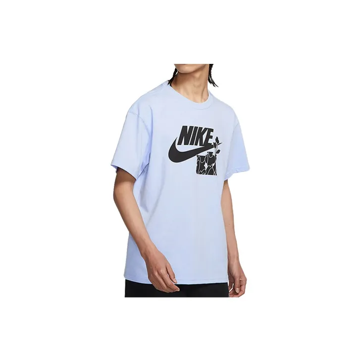 Nike T Shirts Men's Light Blue