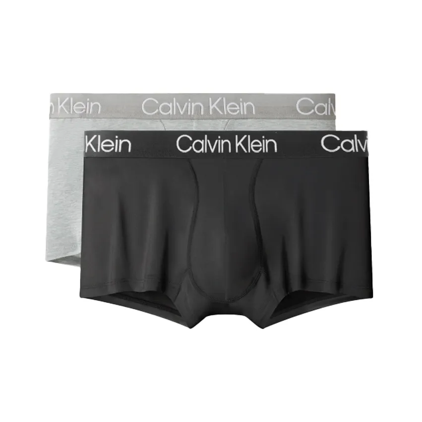 Calvin Klein 1 комплект 2 шт черный+серый мужские боксеры