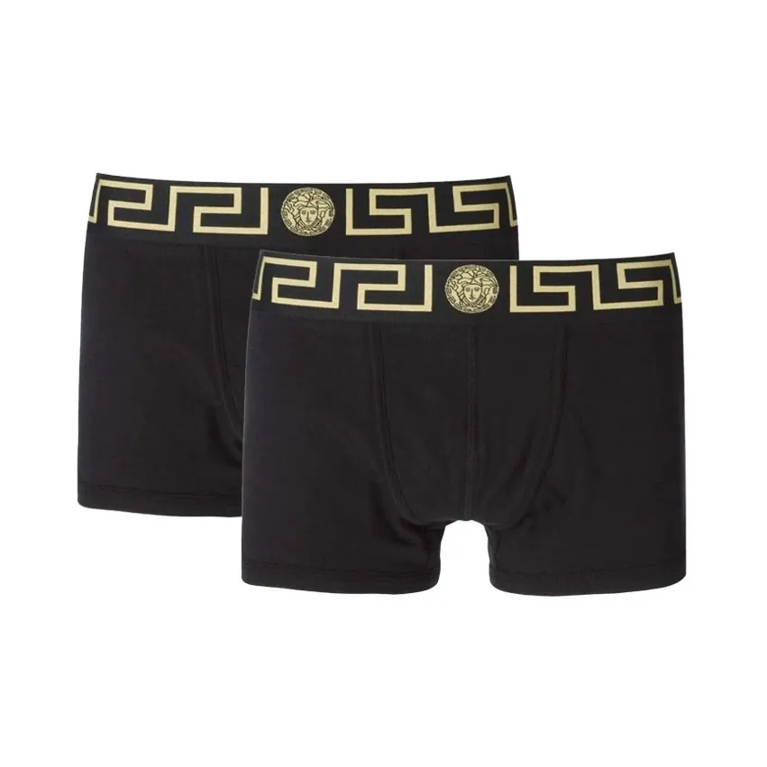 VERSACE Трусы Мужские 1 комплект 2 упаковки черные