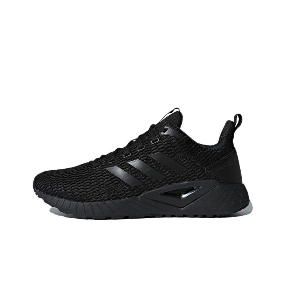 Adidas Neo Questar Slip Resistant Abrasion Resistant Breathable Low-Top Running Shoes Men's Raven