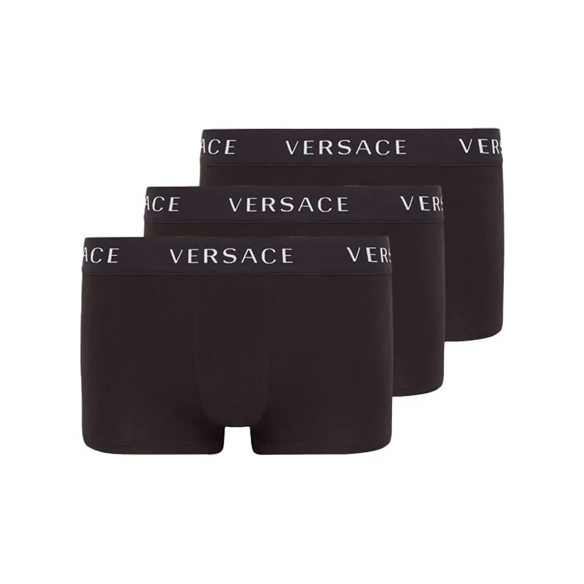 VERSACE Boxer Shorts Men's 3 Pack Black