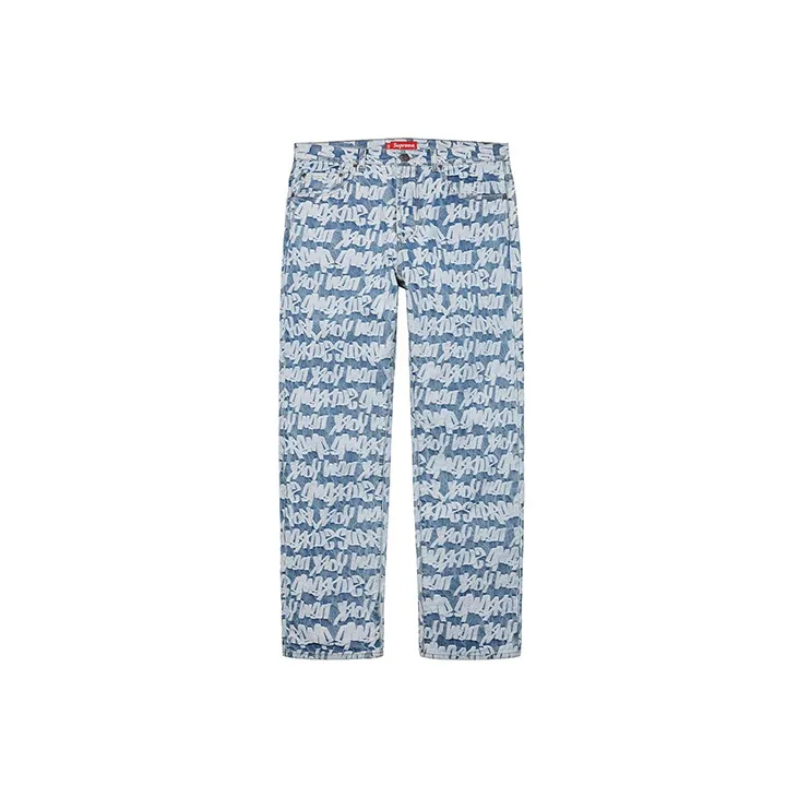 Supreme Fat Tip Jacquard Regular Jean