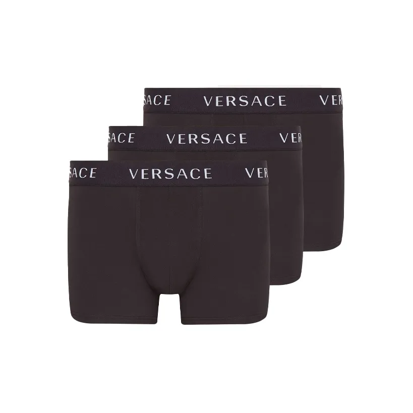 VERSACE Logo Trunks Tri Pack 'Black'