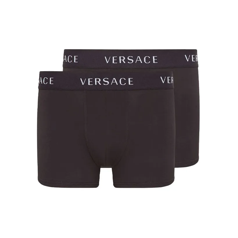VERSACE Logo Trunks Bi Pack 'Black'