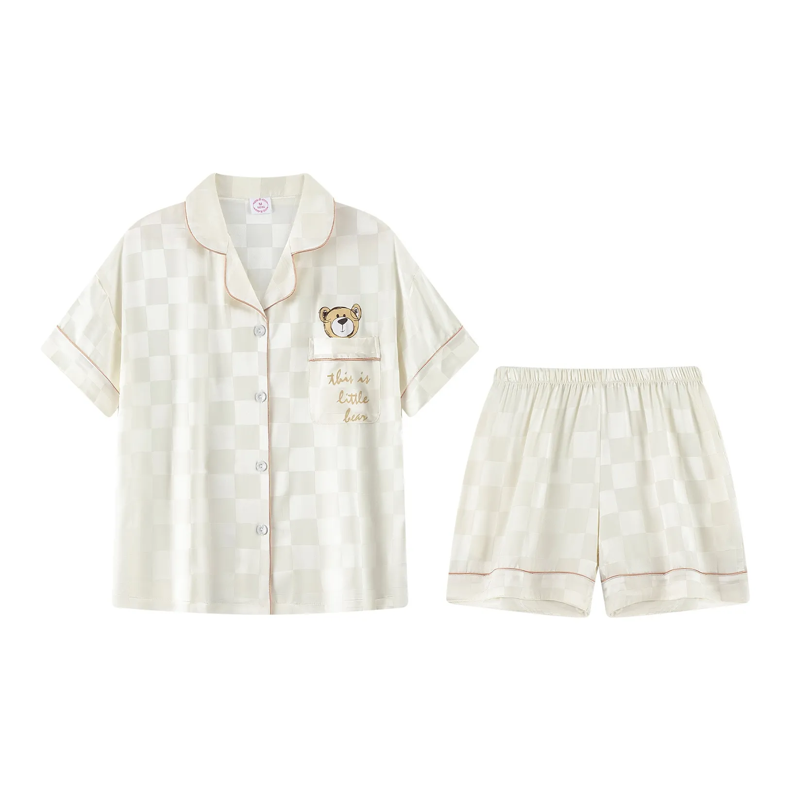 Gongdie Pajama Set Women's Apricot