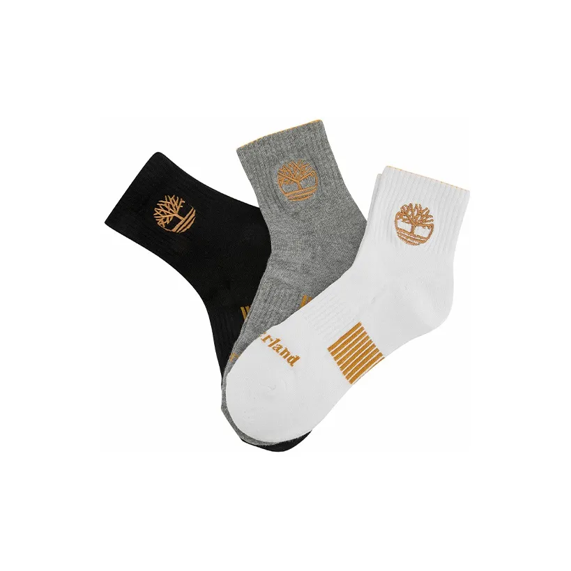 Timberland Mid Calf Socks Men's 3 Pack Multicolor