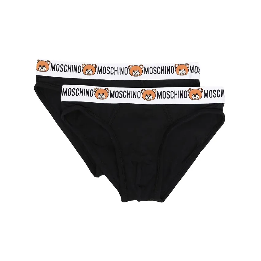 MOSCHINO Трусики-бикини Мужской 2 шт Черный