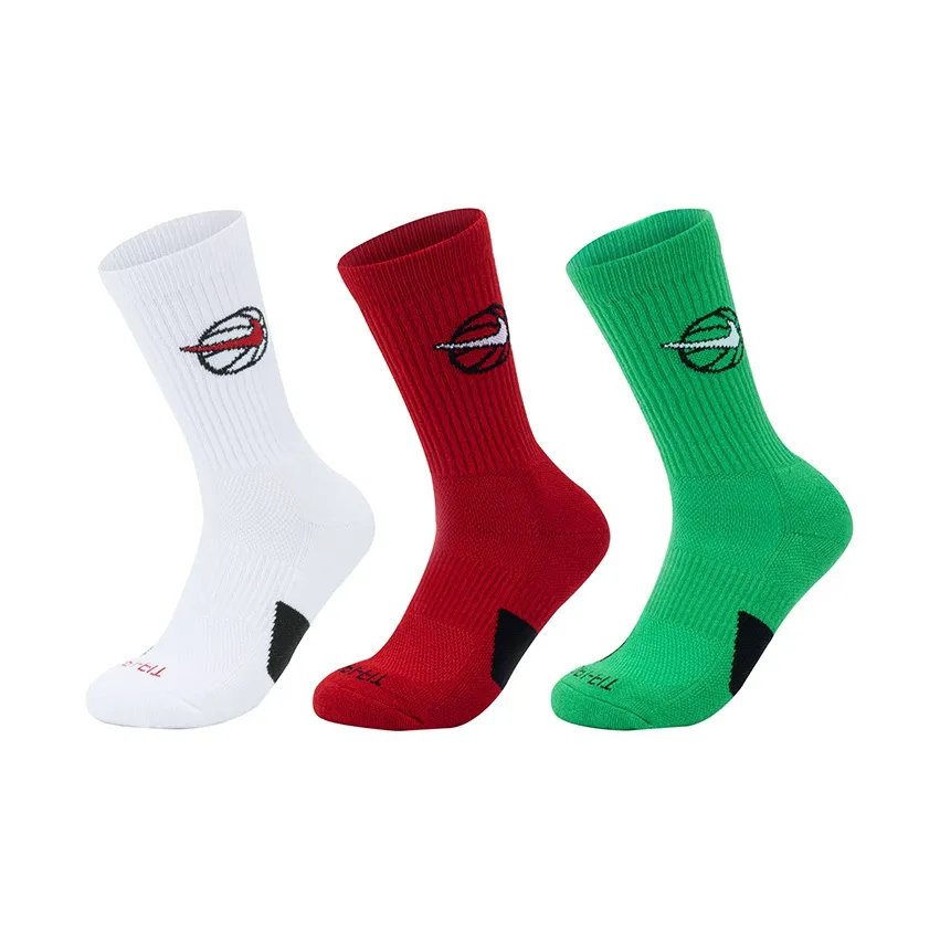 NIKE 3 шт Белый, Красный, Зеленый Унисекс MID Носки до икры