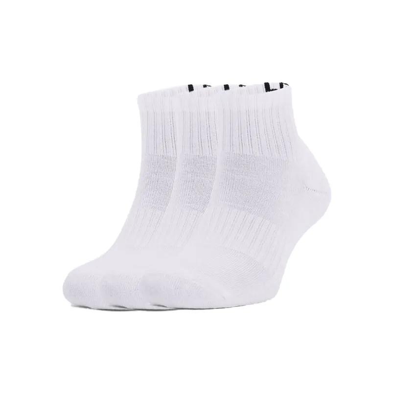 Under Armour Ankle Socks Unisex 3 Pack White