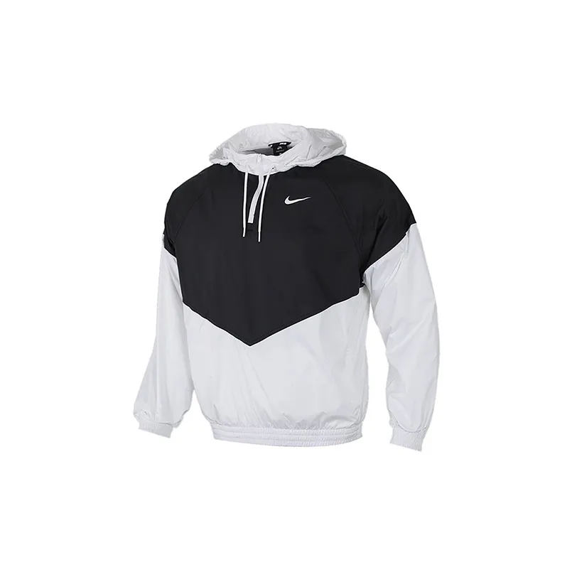 Nike Windbreaker Jackets Men Black White