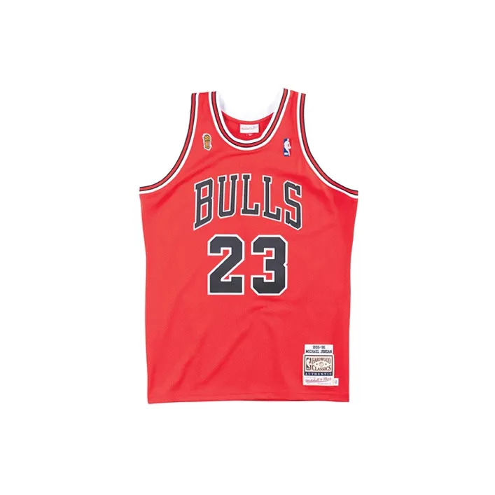 Mitchell Ness Chicago Bulls Road Finals 1995 96 Michael Jordan Authentic Jersey