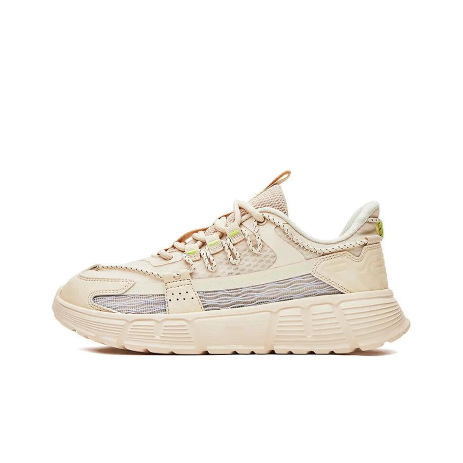 Erke Xun Casual Shoes Women's Low Top White/Mother of Pearl Color
