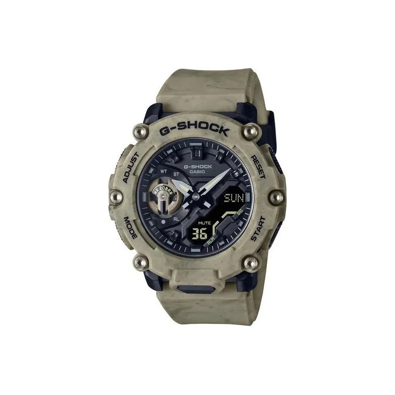 CASIO G SHOCK Песочный Land Песочный Коллекция Кварцевый механизм Смольный ремешок Часы 50,8*47,1 мм Мужские часы