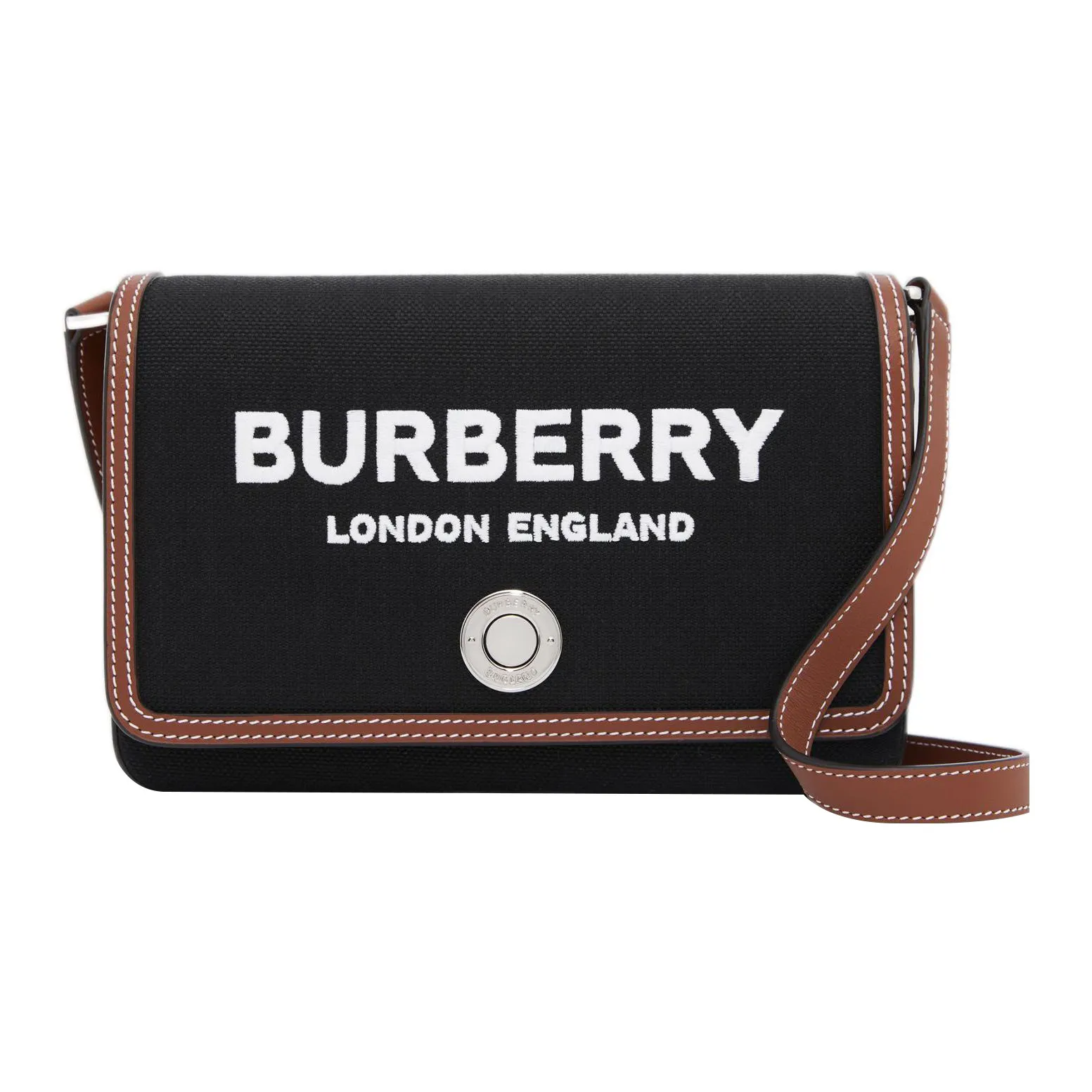 Burberry Note Small Logo-print Crossbody Bag