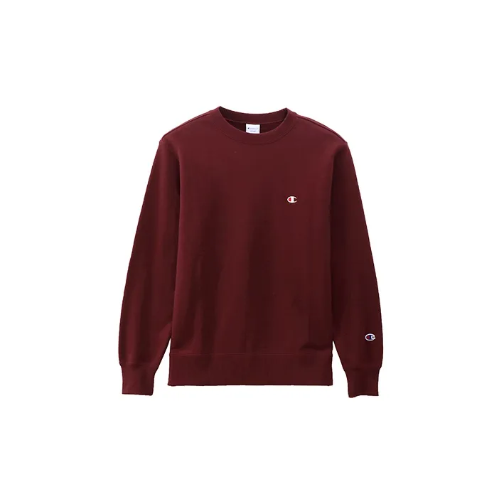 Champion Sweatshirt Japan Version Unisex Burgundy