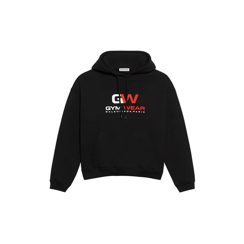 Balenciaga Gym Wear Hoodie Black