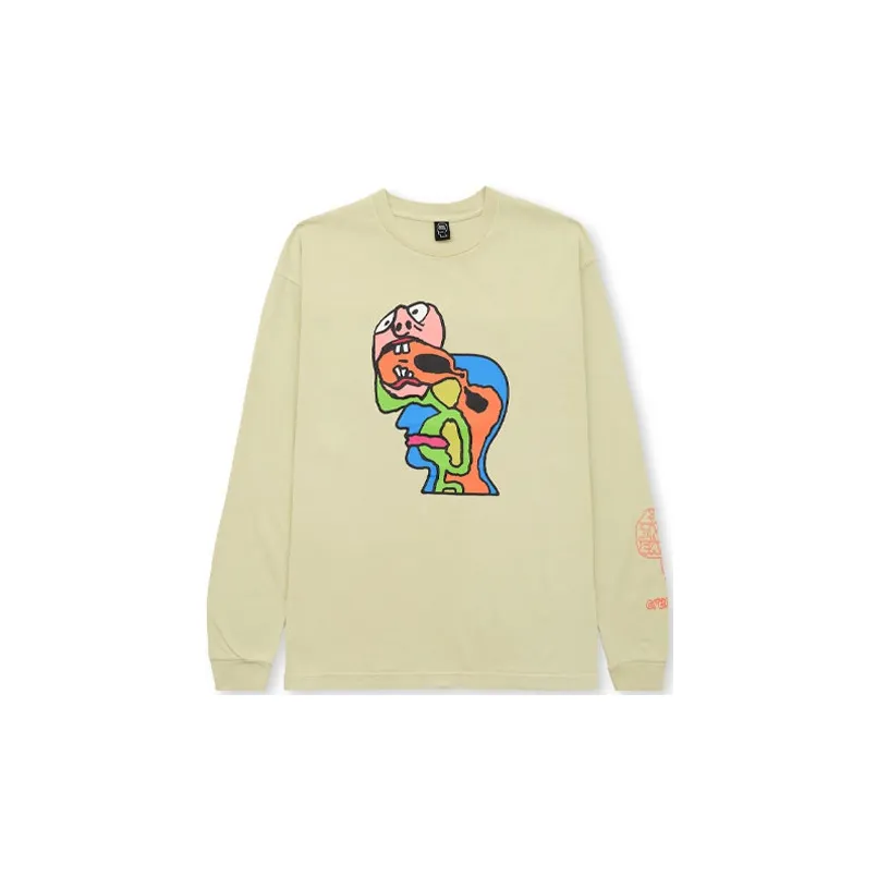 Brain Dead совместный бренд Телесный Мужской Свитшот