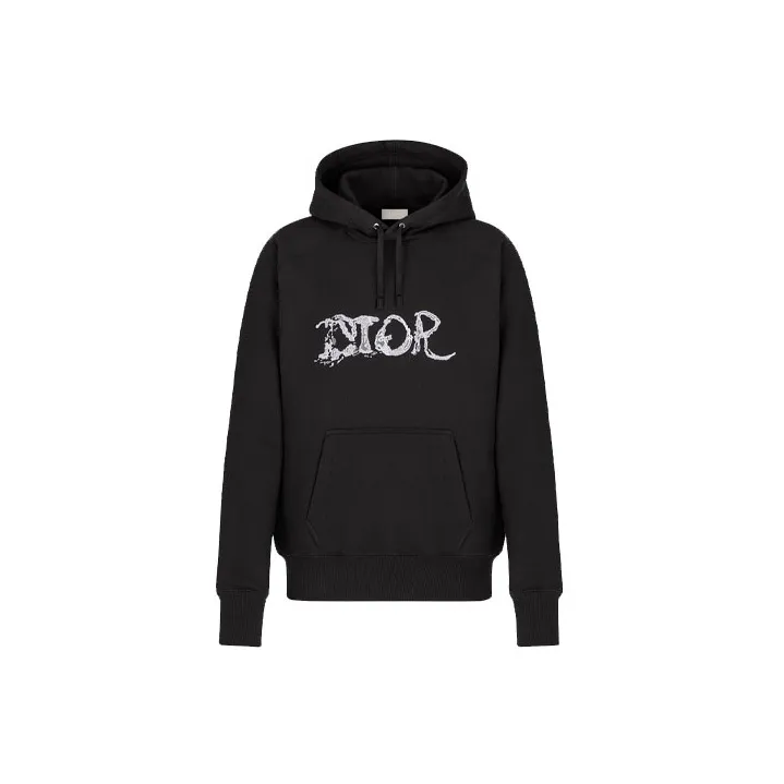 DIOR X Peter Doig Embroidered Logo Hooded Sweatshirt