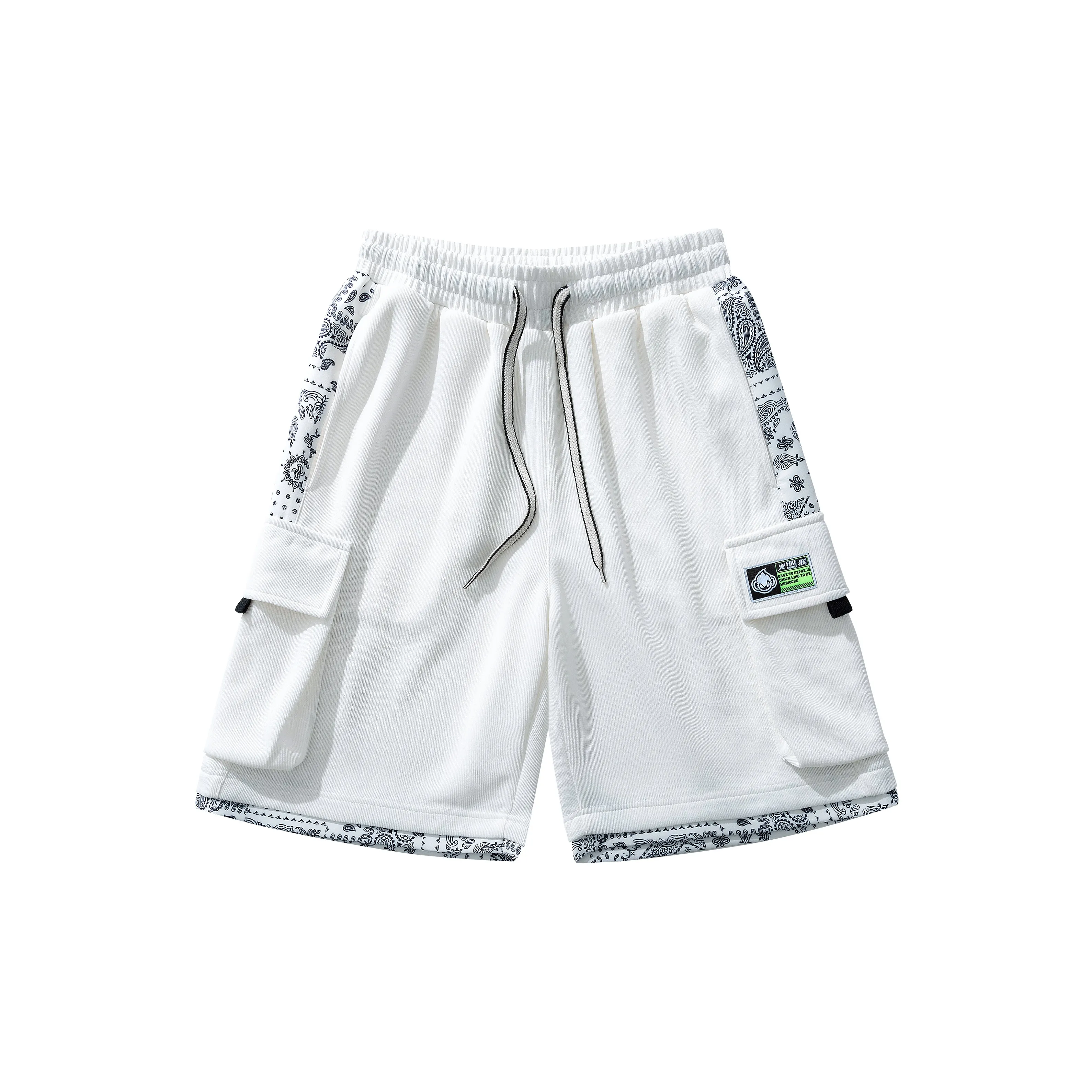 FireMonkey Cargo Shorts Unisex White
