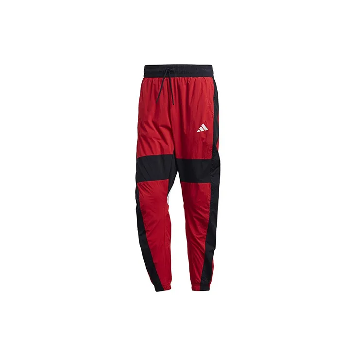 Adidas Knitted Sports Pants Men's Light Scarlet