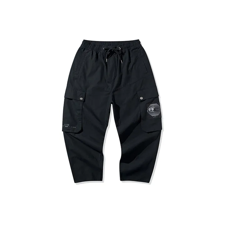 LiNing Paris Fashion Week Collection Cargo Pants Men Black