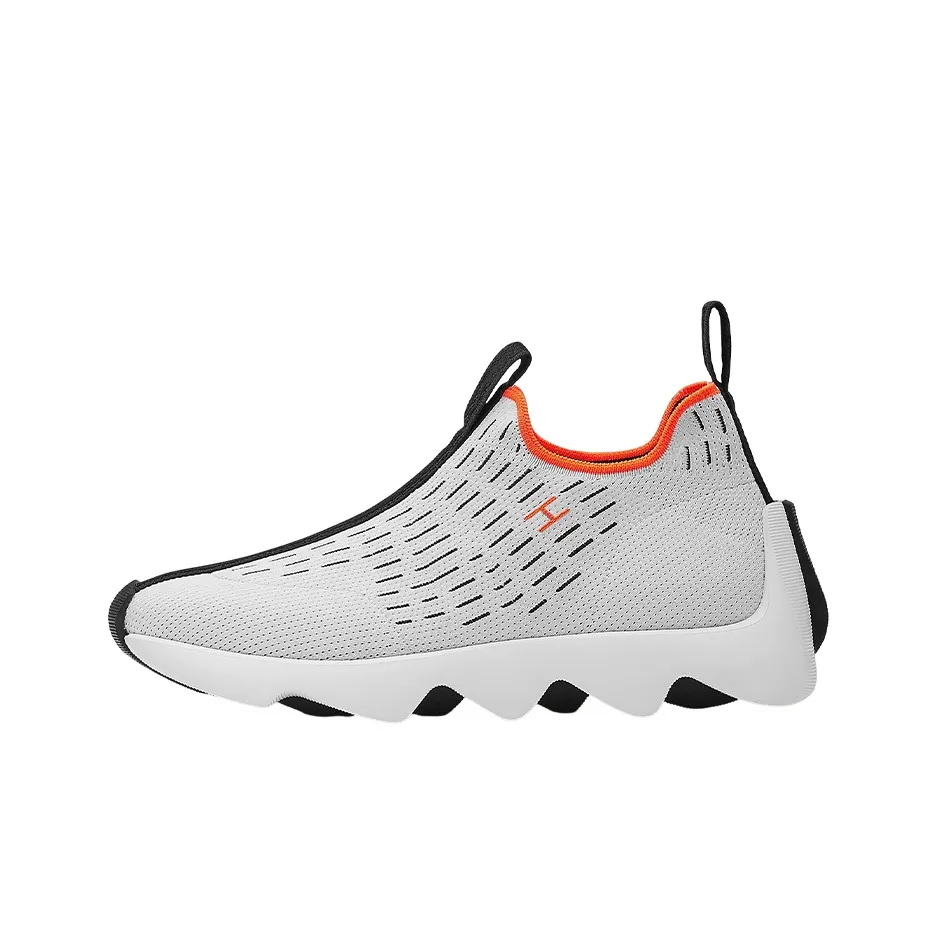 HERMES Eclair Shock Absorbers With Slip Resistant And Abrasion Resistant Properties Low Top Casual Shoes Women's White