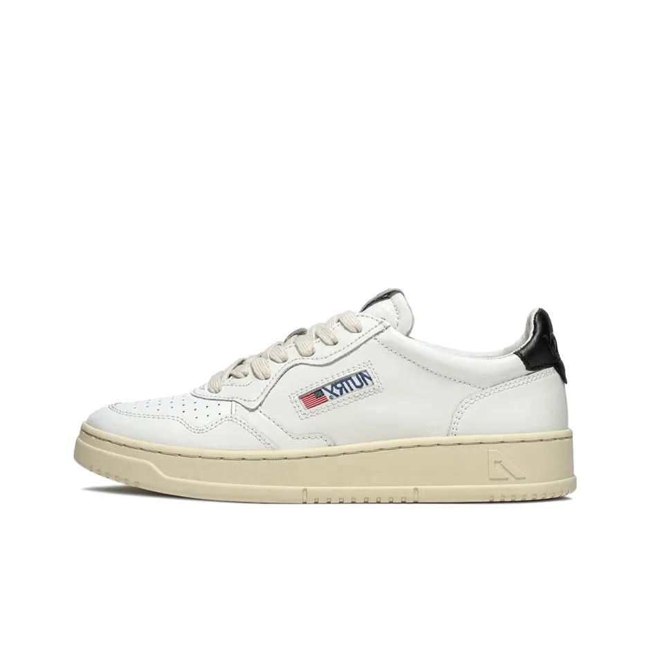 AUTRY Medalist Leather Low White Black