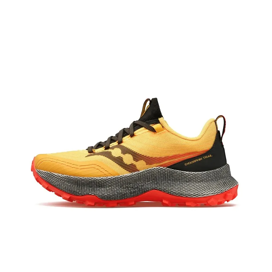 Saucony Endorphin Trail ViZiGold ViZiRed Yellow