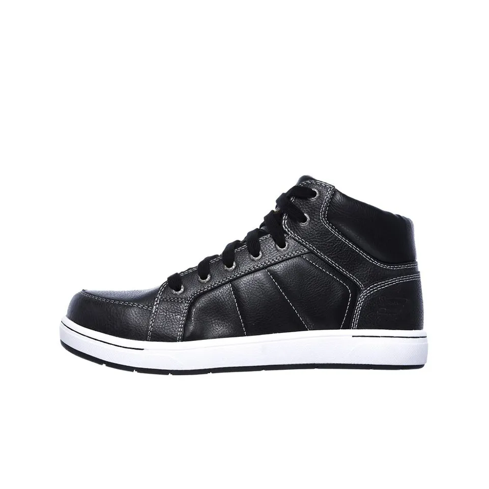 Skechers Watab Stirling St Slip Resistant Waterproof Cushioning Abrasion Resistant Mid Top Skateboard Shoes The Men's Black