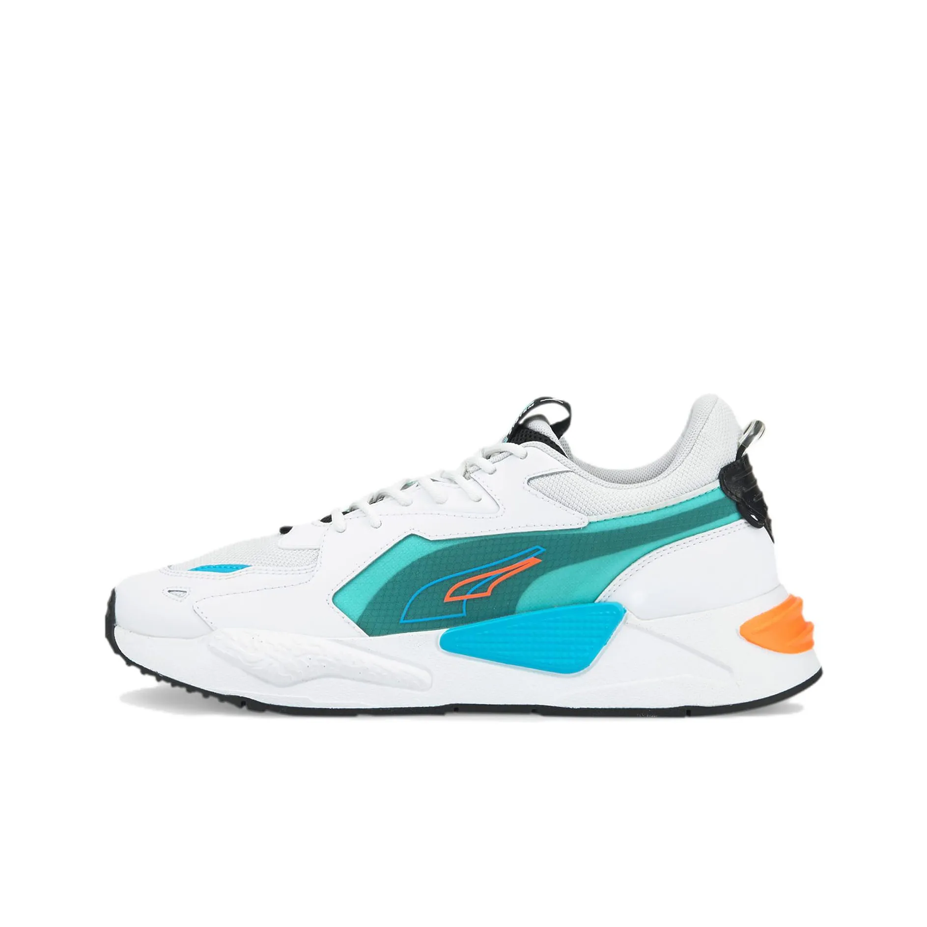 PUMA RS X Split Low Топ Casual Унисекс Белый Синий Зеленый