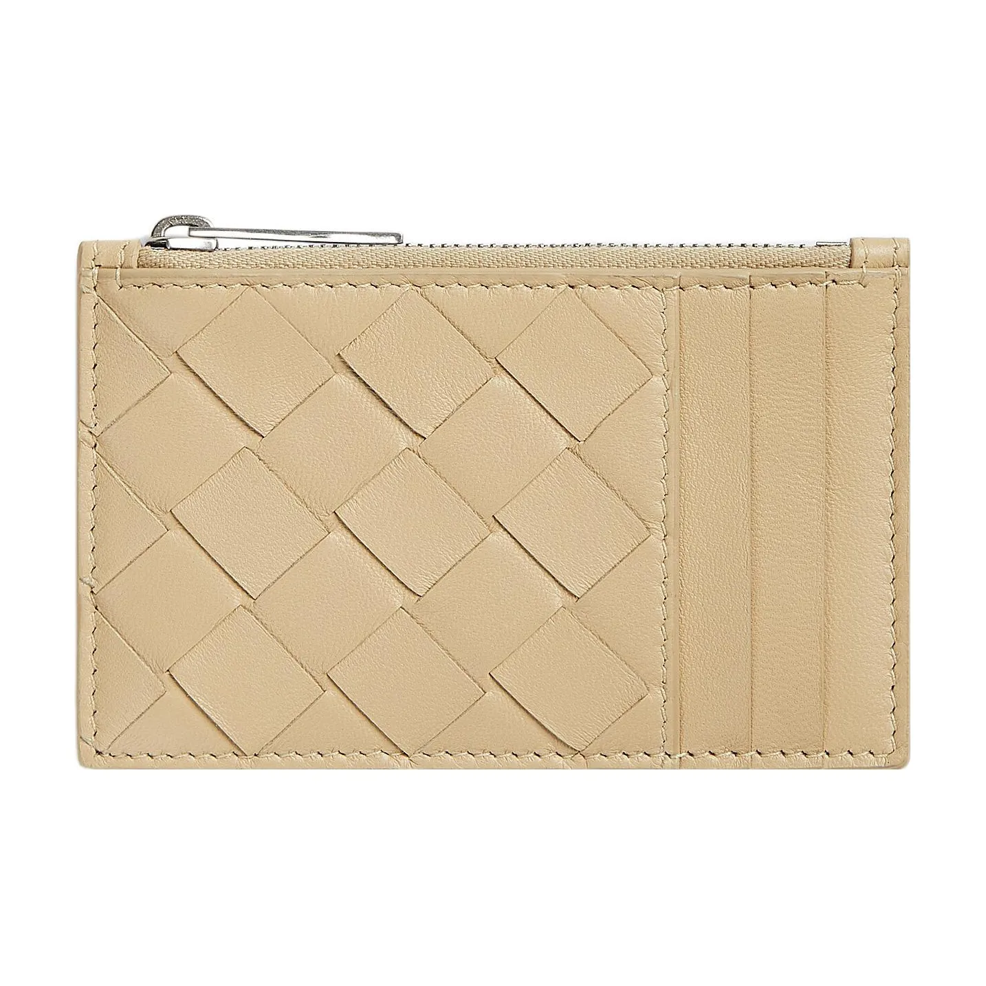 Bottega Veneta Коровья кожа Держатель для карт Женские Овсяный