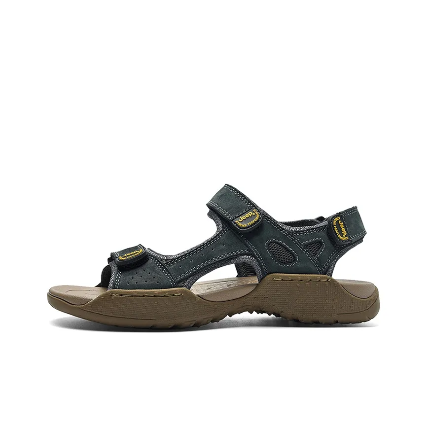 JEEP Пляжные сандалии Мужские Темно-серые