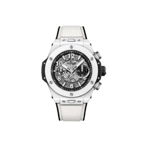 HUBLOT Автоматический Механический Movement Мужские Часы BIG BANG 44 мм Серебряные