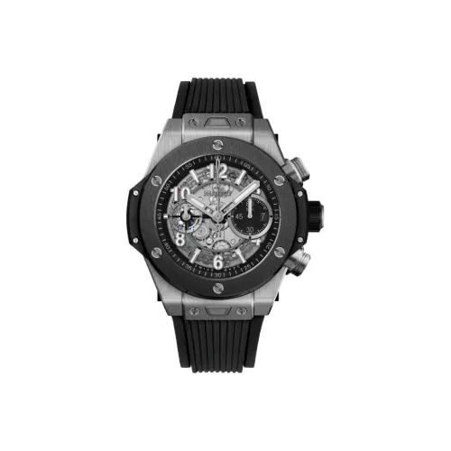 HUBLOT Автоматический Механический Movement Мужские Часы BIG BANG 44 мм Серебряные