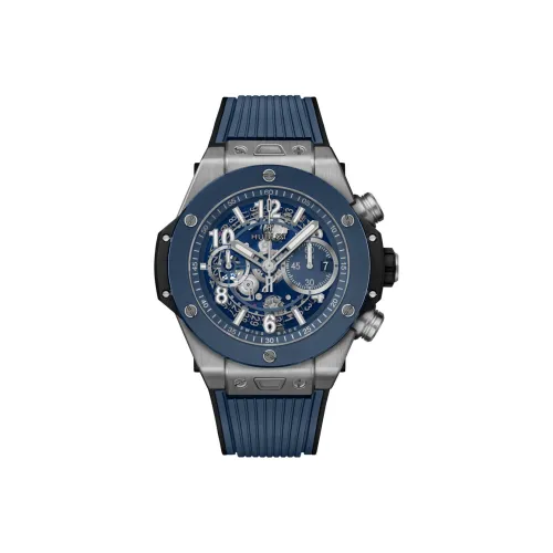 HUBLOT Автоматический Механический Movement Мужские Часы BIG BANG 44 мм Синие