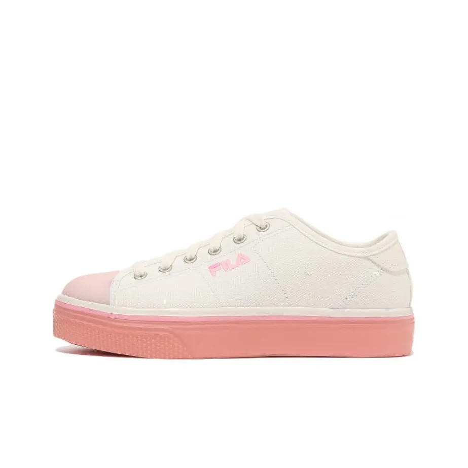 FILA Grand Est Skateboard Shoes Women's Low Top White/Pink