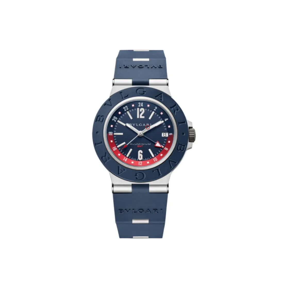 BVLGARI Wrist Watch Automatic Mechanical Movement Silicone Strap 40mm Blue Dial Men's Watches