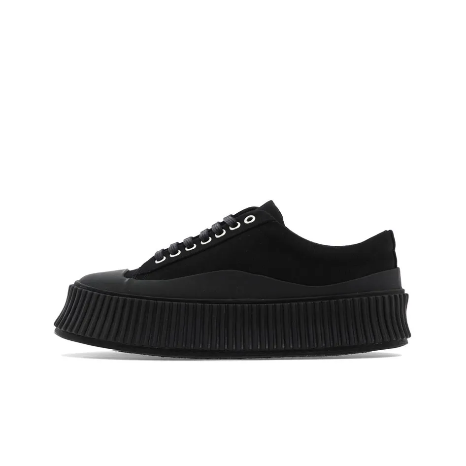 JIL SANDER Round Toe Low Top Sneakers Women's