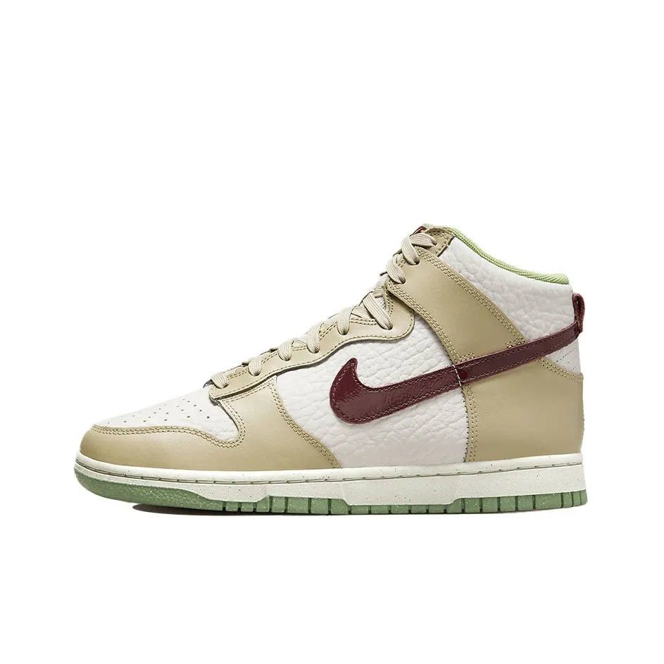 nike bruin Dunk High Tumbled Tan White Brown Women's