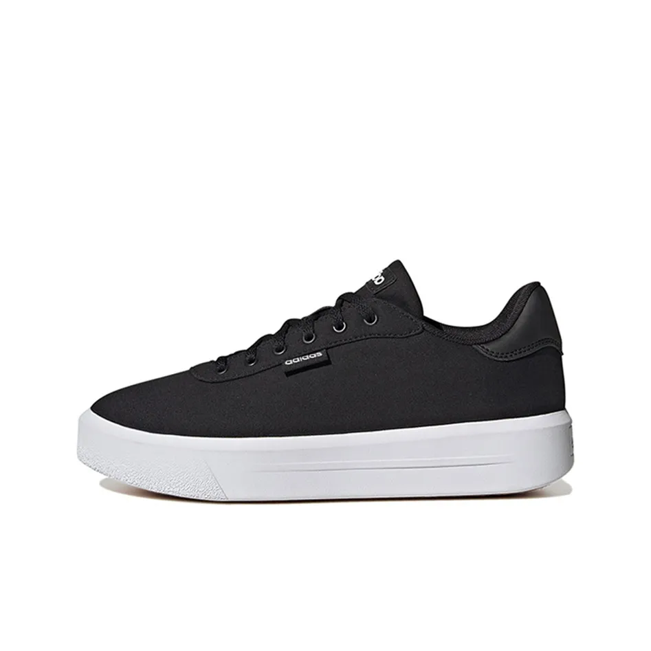 Adidas Court Platform Cln Shoes 'Core Black' Women's