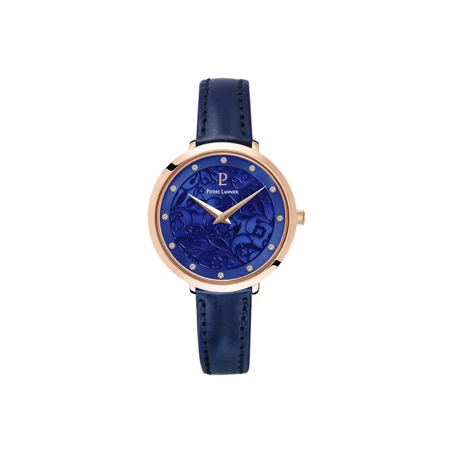 PierreLannier Кварцевый Movement Женские Часы из коллекции Eolia, 33мм*33мм*33мм, синие