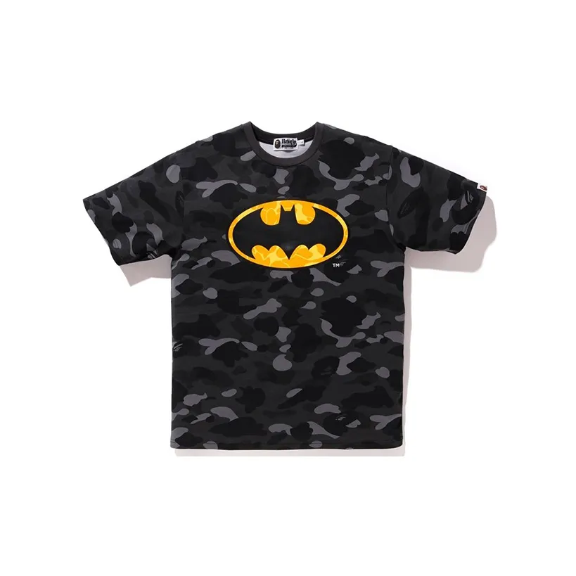 Bape X Dc Batman Color Camo Tee