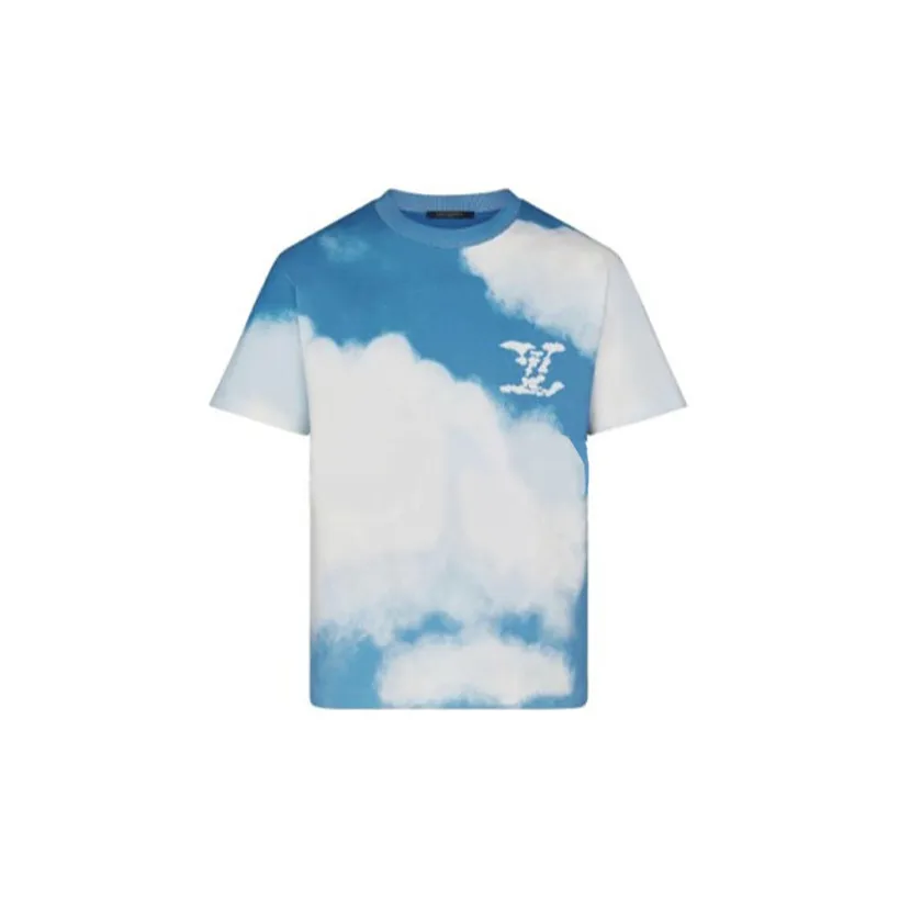 LOUIS VUITTON LV Heaven On Earth Blue Sky White Clouds T shirt