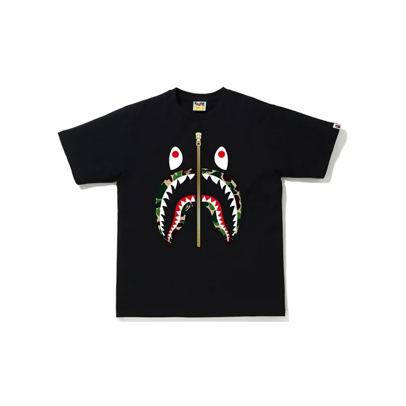 Bape Abc Camo Shark Tee White/Pink