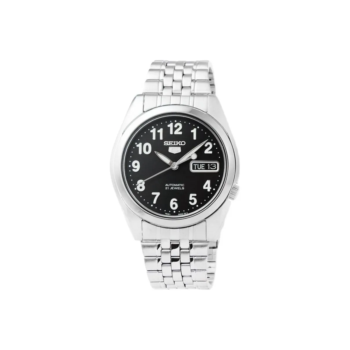 SEIKO Series 5 Automatic Mechanical Movement Watch Men's Watches Black Dial SNK381K1