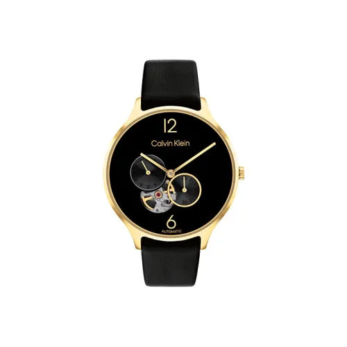 Calvin Klein Автоматический Механический Movement Женские Часы 10,7mm*38mm*38mm Черные