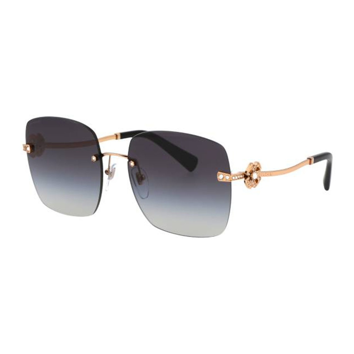 BVLGARI Vintage Sunglasses Rare Oval Rimless Frameless