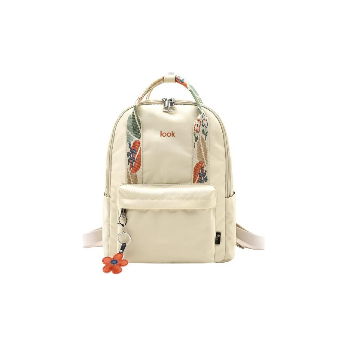 FLOWER PRINCESS Nylon Laptop Bag Backpack Regular Women's Multicolor