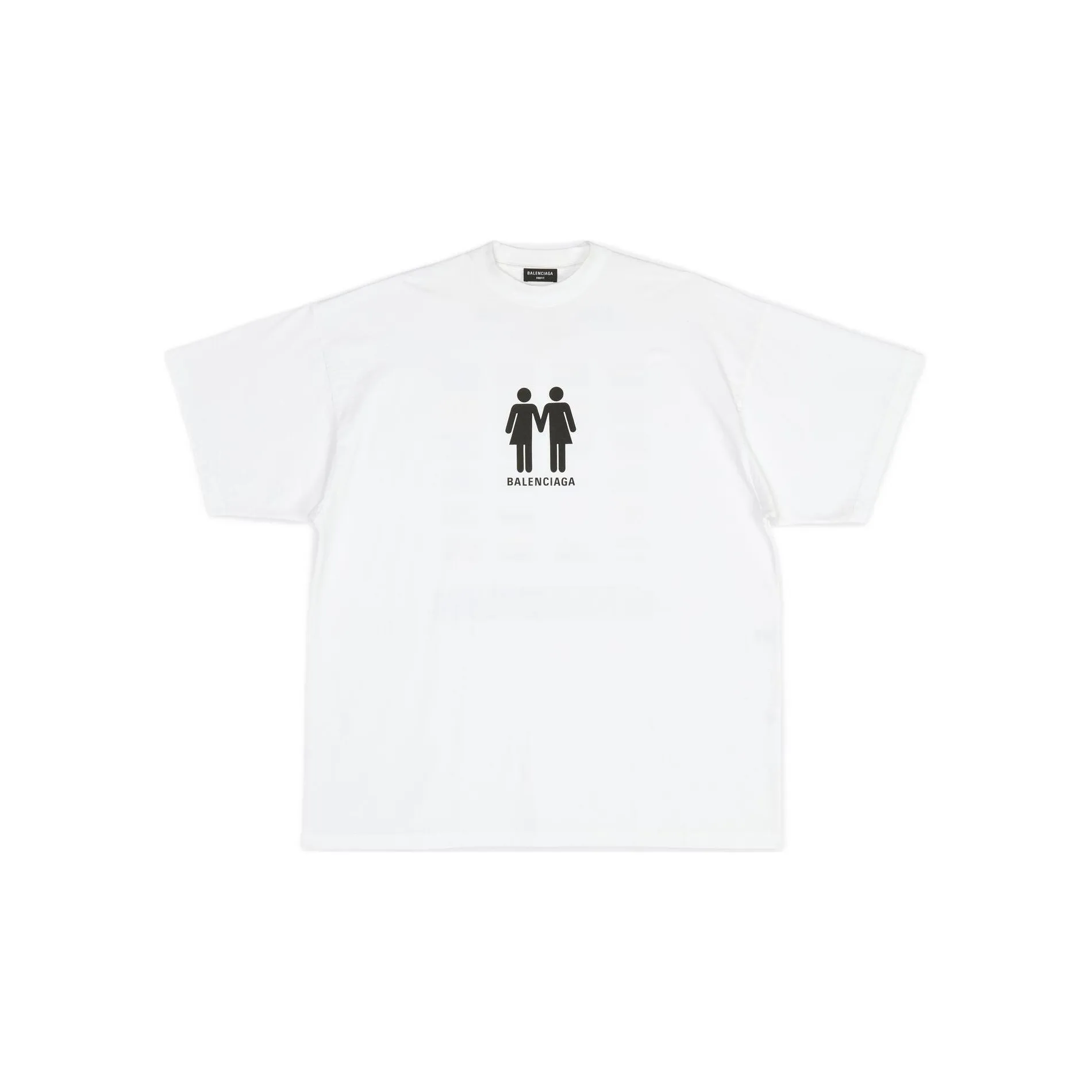 Balenciaga Белая Мужская T-рубашка